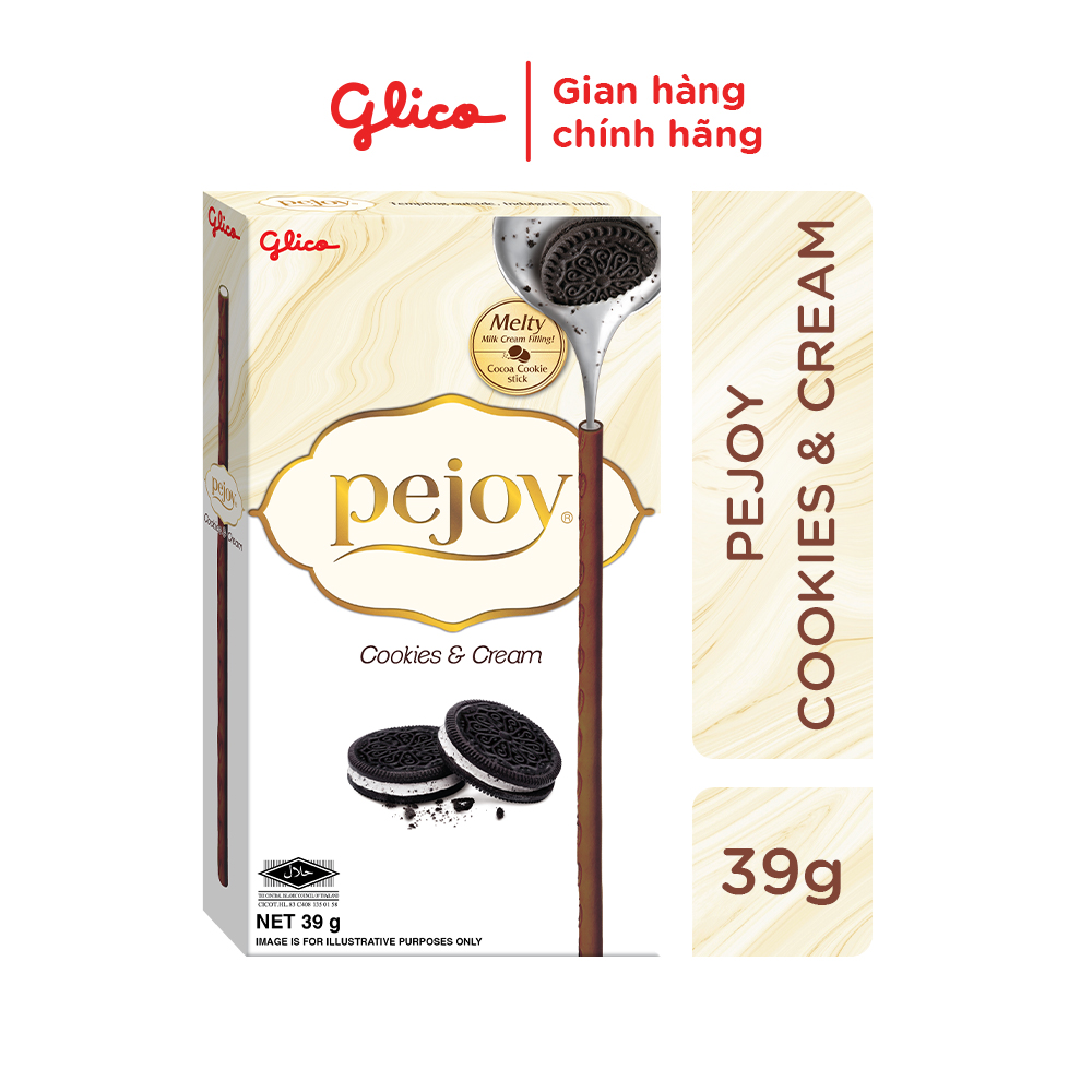 Bánh que nhân kem mix vị GLICO Pejoy (2 Chocolate 1 Cookies &amp; Cream 1 Choco Mint)