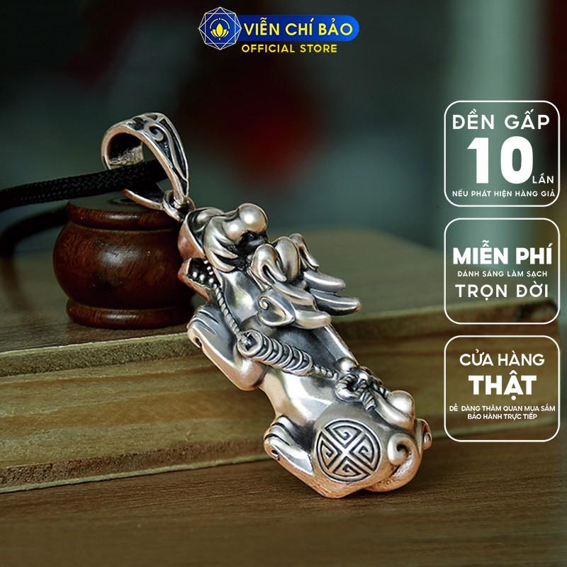Mặt vòng cổ bạc nam mặt Tỳ Hưu Thiên Lộc Kim Tiền chất liệu bạc Thái 925 thương hiệu Viễn Chí Bảo M100313