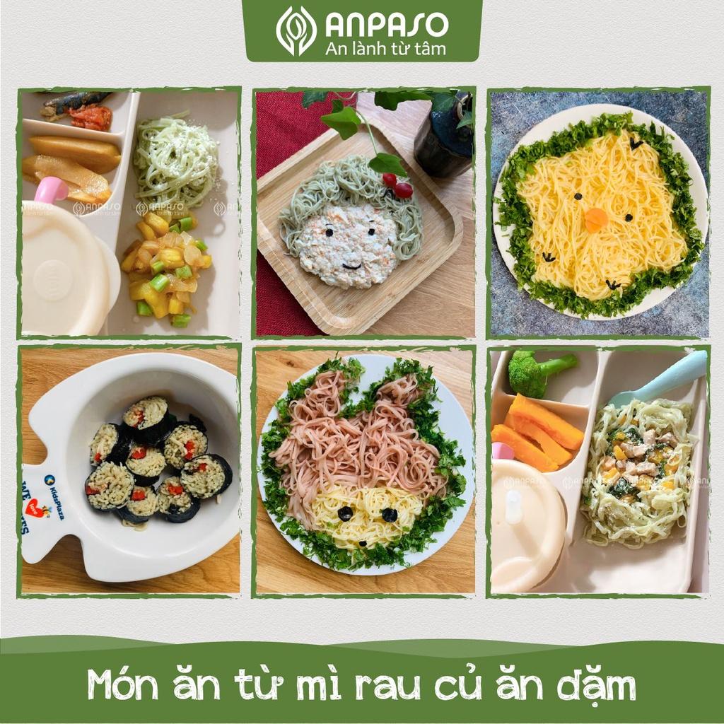 Mì Rau Củ Rau Cải Bó Xôi Organic Anpaso Ăn Dặm Cho Bé Từ 6 Tháng Tuổi 120g/ 300g - Bổ Sung Chất Xơ, Giàu Sắt và Các Vitamin C, Nhóm B, A, Cải Thiện Hệ Tiêu Hóa, Tốt Cho Sức Khỏe Của Bé