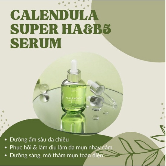 HCM - Serum siêu cấp ẩm và phục hồi da Lagumi Calendula Super HA & B5 30ml