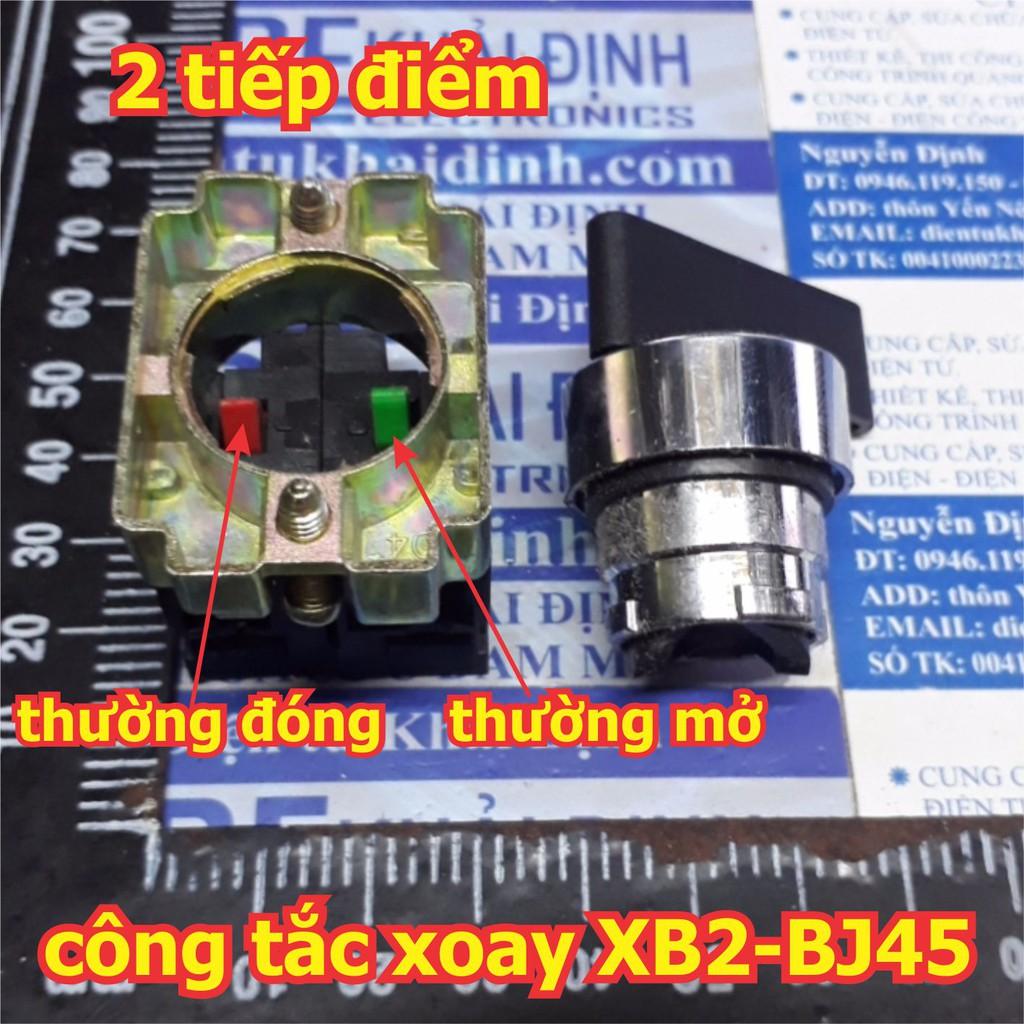 Công tắc xoay tủ điện RESET, không giữ, 1 chiều, 1 thường mở, 1 thường đóng, phi 22mm, cần dài, XB2-BD45 kde5622