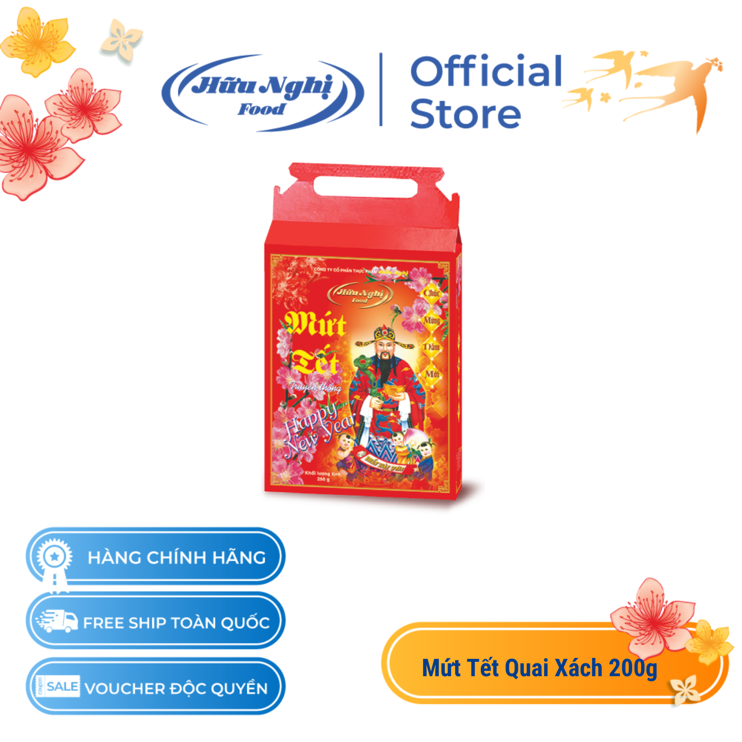 Mứt Tết Quai Xách 200g