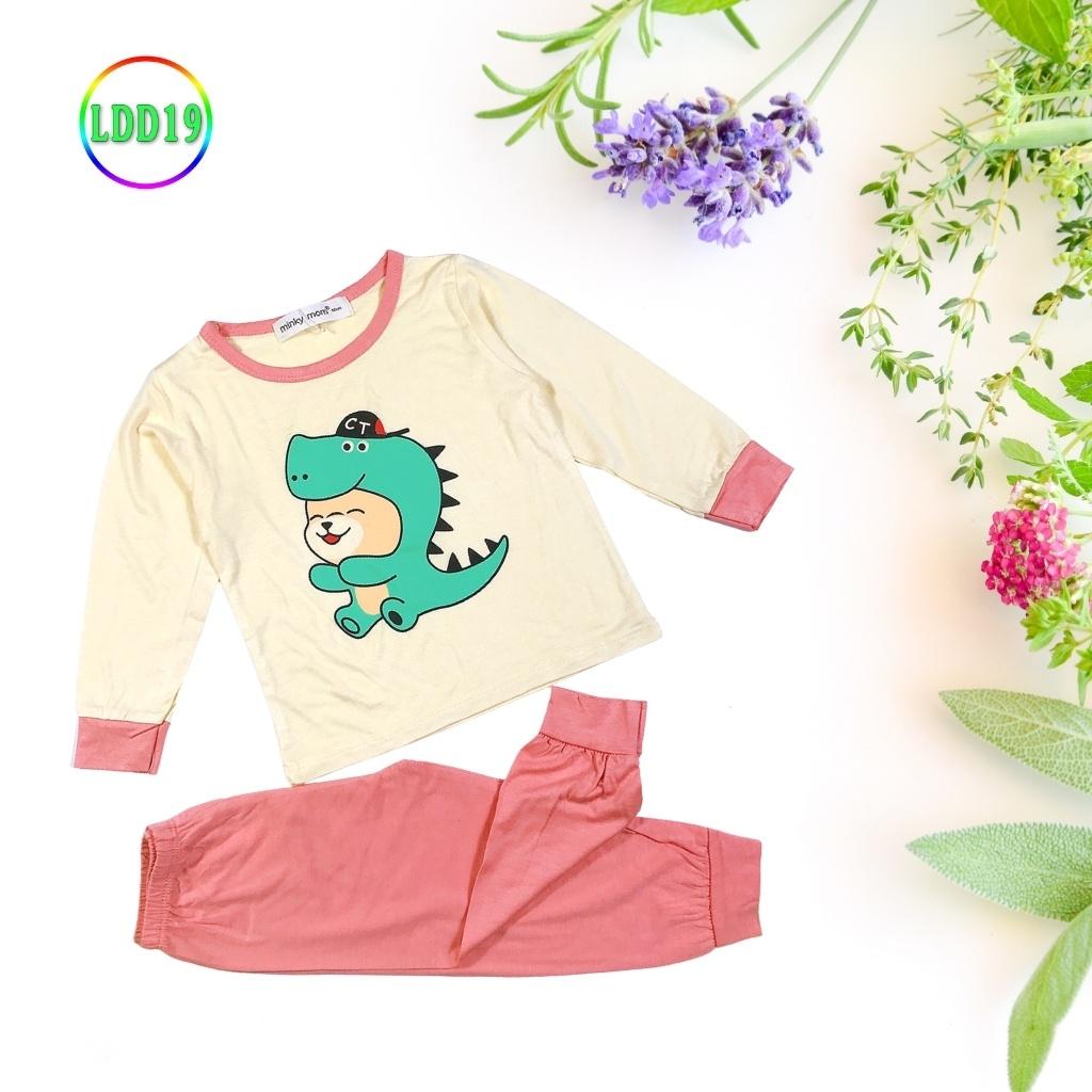 Bộ Dài Tay Cho Bé LDD19 Đồ Bộ Thun Lạnh Cao Cấp Mềm Mịn Thoáng Mát Hàng Dễ Chịu, Thoải Mái Cho Bé