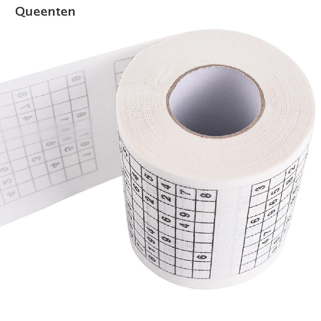 Queenten Novelty Funny Number Sudoku Printed Toilet Paper Bath Tissue Gift1 Roll 2 Ply  QT