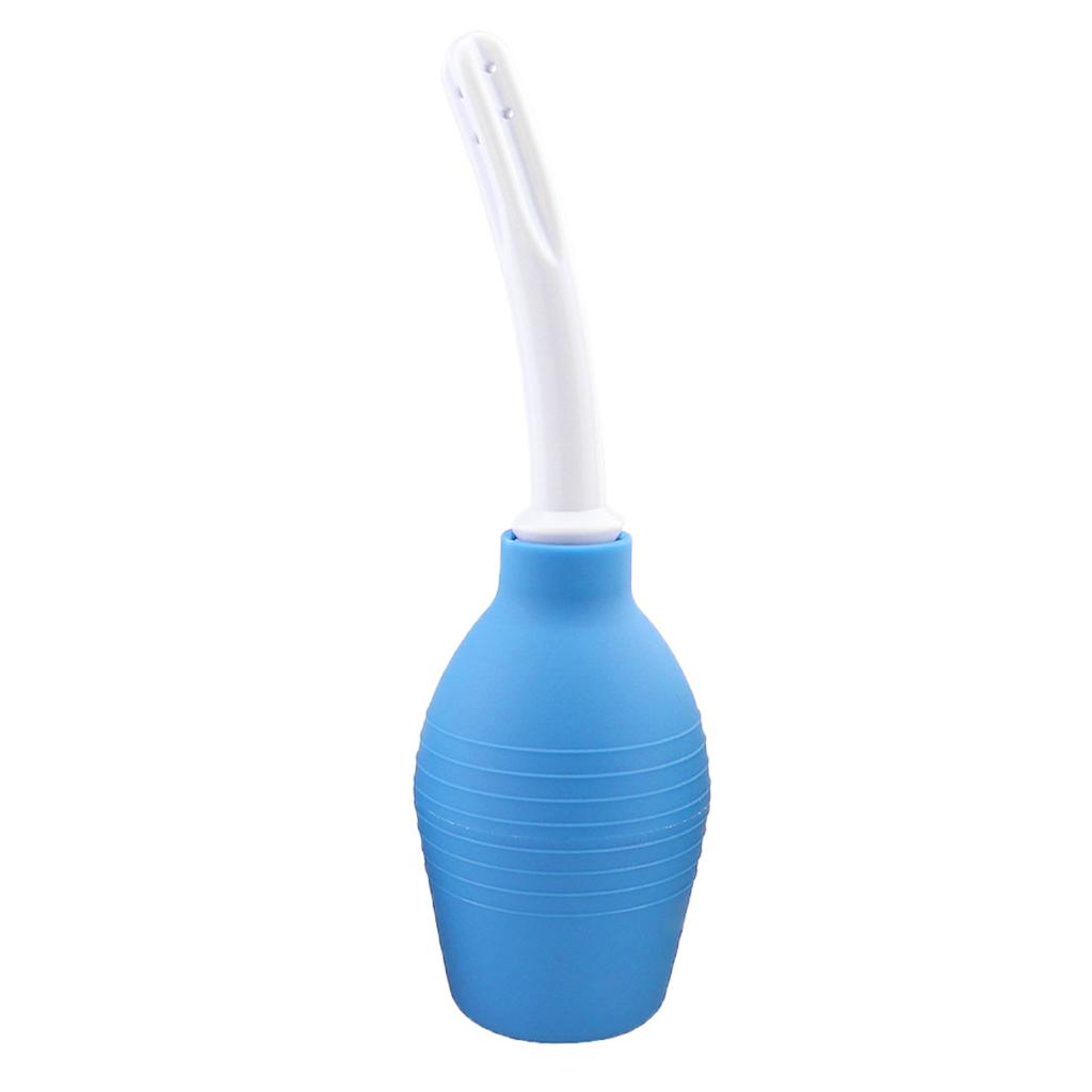 Men Women Enema Bulb Clean Anal High Grade Silicone Douche with Nozzle 310ml