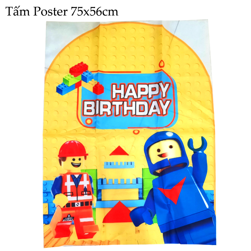 Bộ trang trí sinh nhật nhân vật hoạt hình minecraft - Đồ trang trí tiệc thôi nôi - Bong bóng happy birthday - Chữ trang trí đầy tháng - Sét trang trí tiệc sinh nhật cho bé trai bé gái cute