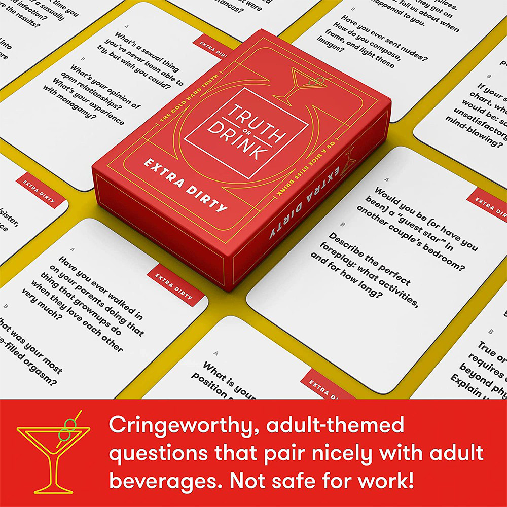 Bộ Trò Chơi Thẻ Bài Truth or Drink Board Game Độc Đáo Bài Drinking Game