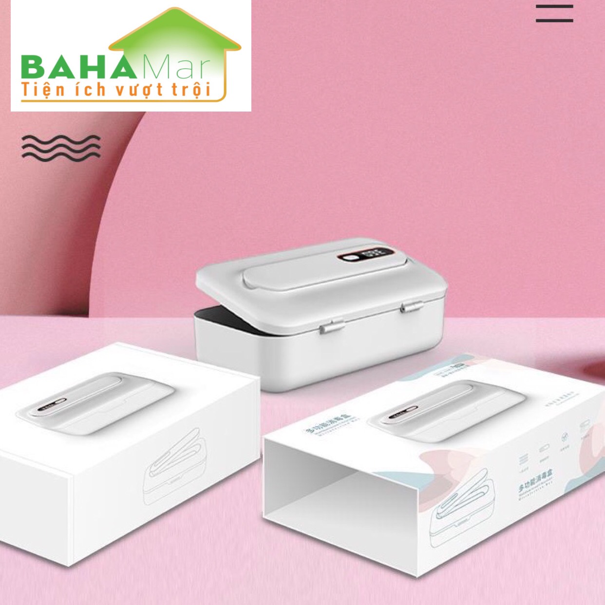 HỘP THANH LỌC KHỬ KHUẨN ĐỒ DÙNG, ĐỒ CHƠI, ĐỒ LÓT BẰNG ĐÈN OZONE VÀ TIA UV "BAHAMAR" có hai chức năng tinh lọc tia cực tím và ozone, thanh lọc khả năng mạnh hơn, cho bạn bảo vệ kép.