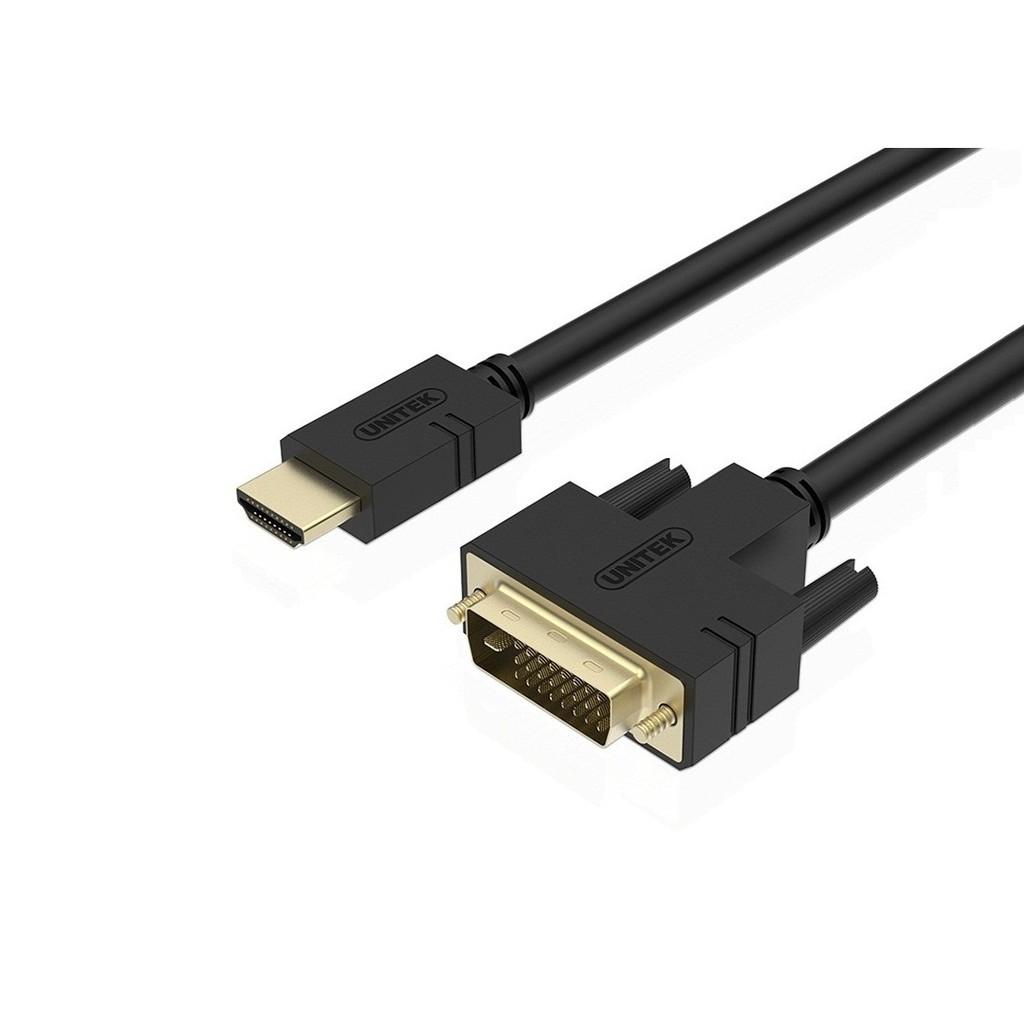 CÁP HDMI -&gt; DVI 24+1 UNITEK (Y-C 217E) - HÀNG CHÍNH HÃNG