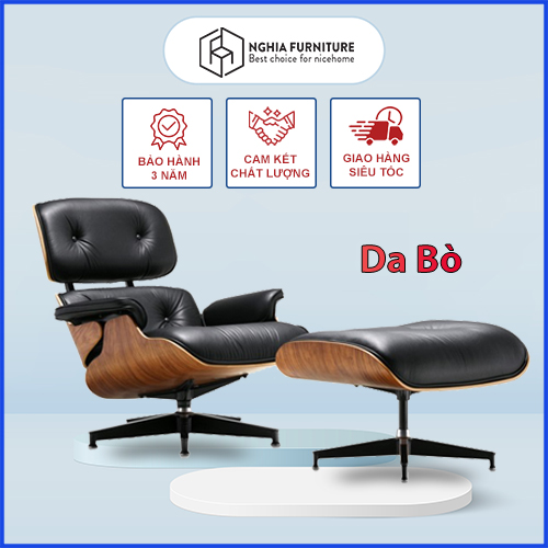 Ghế thư giãn Nghia furniture EAMES LOUNGE - Biểu tượng ghế thư giãn cao cấp vượt thời gian