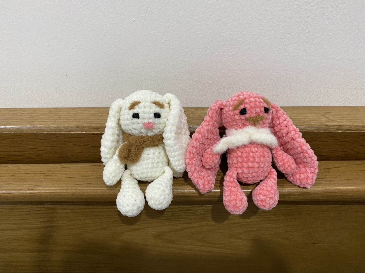 Thú tai dài handmade amigurumi, đan móc và khâu tay thủ công, đồ chơi len an toàn