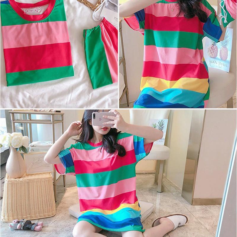 Đầm Ngủ Ngắn Tay Dáng Rộng Xinh Xắn Dành Cho Nữ