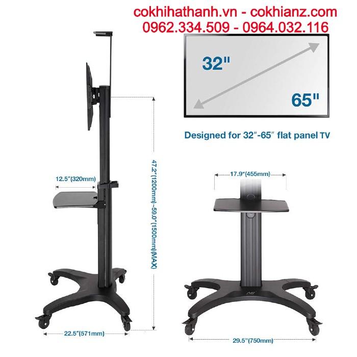 Giá Treo Tivi Di Động NB AVF1500-50-1P (32&quot;- 65&quot;) Sang Trọng