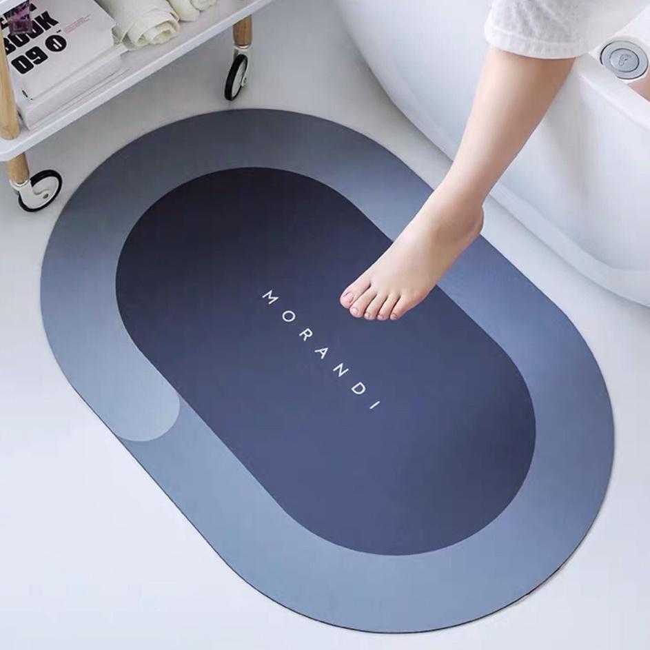 Thảm lau chân cao cấp silicon siêu thấm nước, chống trơn trượt cao cấp