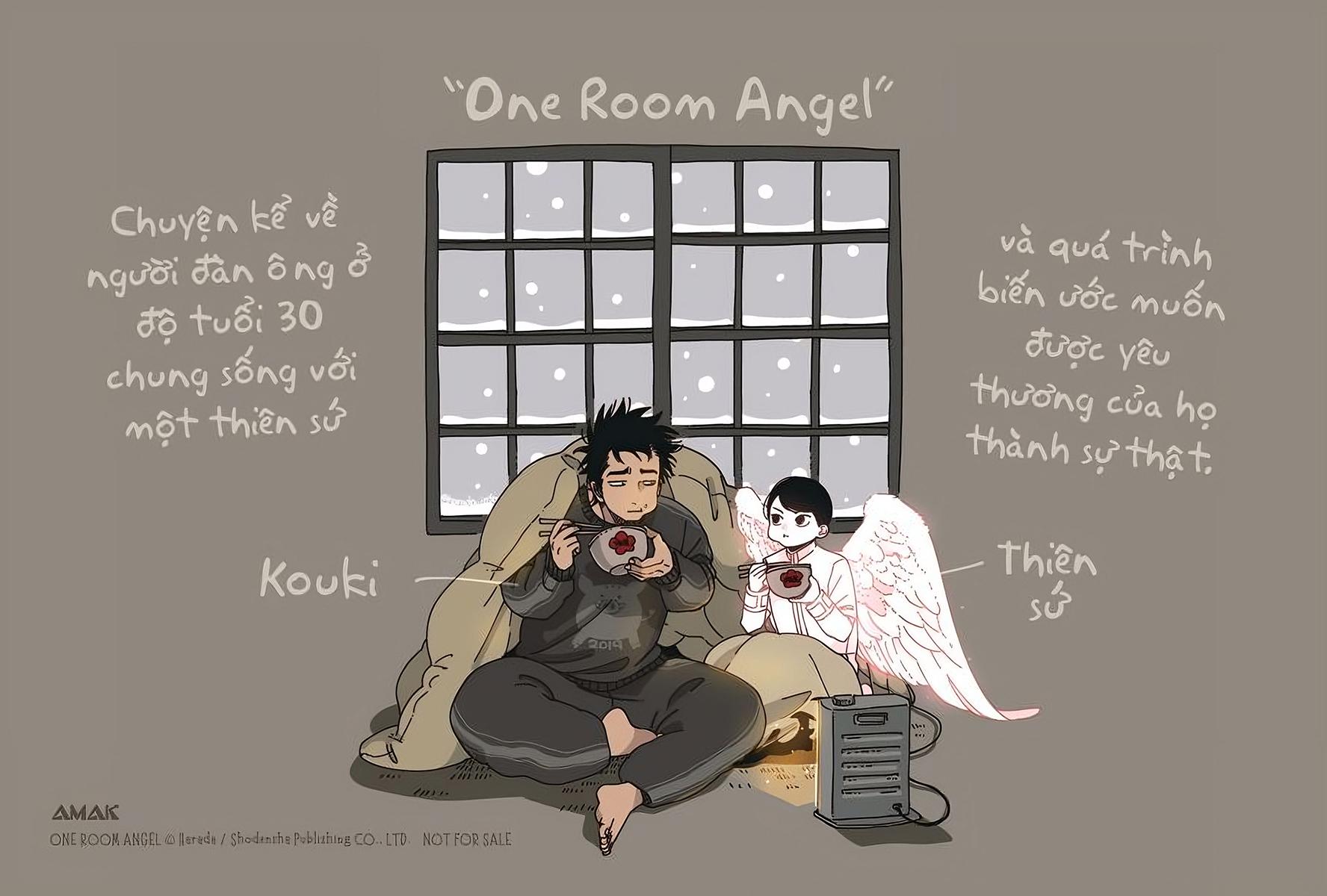 Sách - ONE ROOM ANGEL (Tái Bản 2022 - Bìa Trắng) - Tặng Kèm Bookmark + Postcard