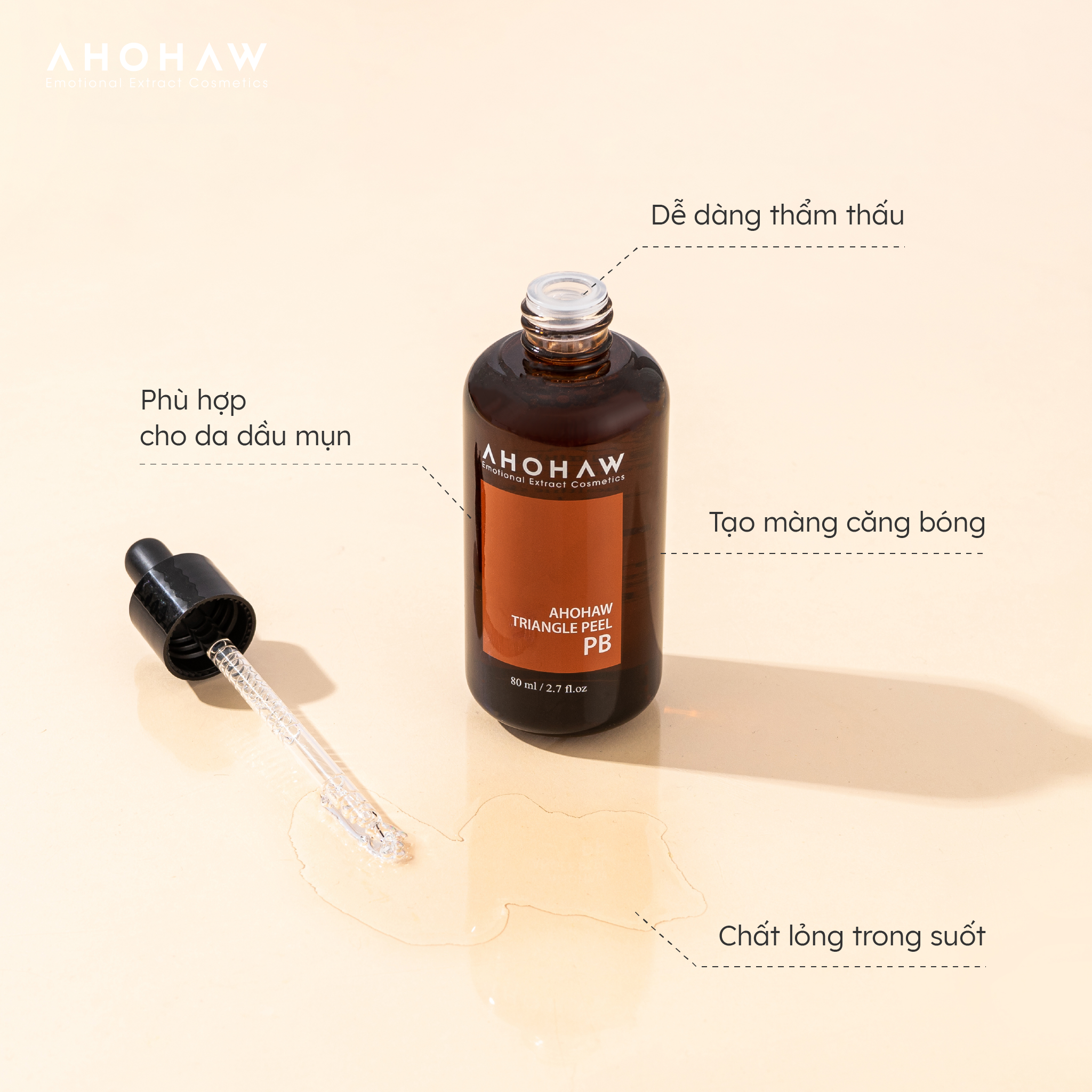 Peel Da Dầu, Mụn Ahohaw Triangle Peel PB - Hàng Chính Hãng