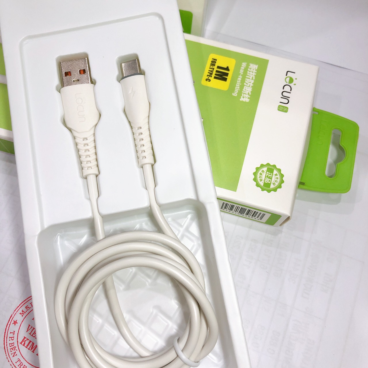 Type C- Dây sạc nhanh 5A hiệu Lecun BT-10 chân cắm Type C, Hàng Chính Hãng bảo hành 12 tháng