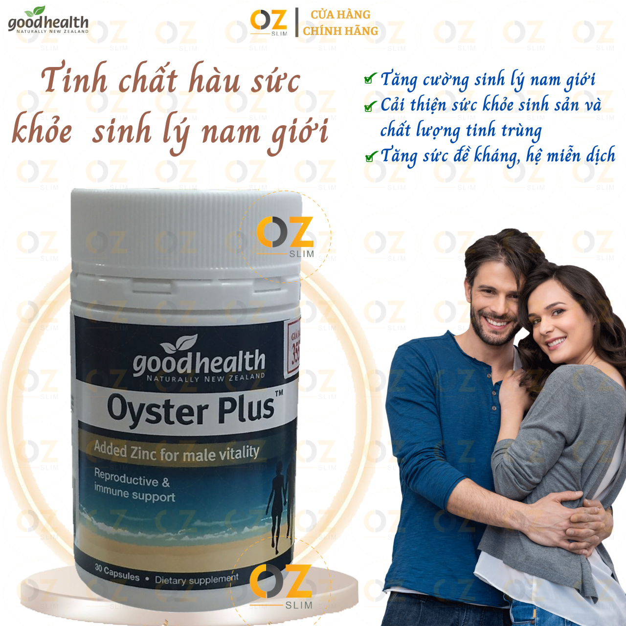 Tinh chất hàu tăng cường sinh lý nam Goodhealth Oyster Plus New Zealand giúp tăng sinh lực, tăng sức khỏe sinh sản, tăng sức đề kháng-OZ Slim Store