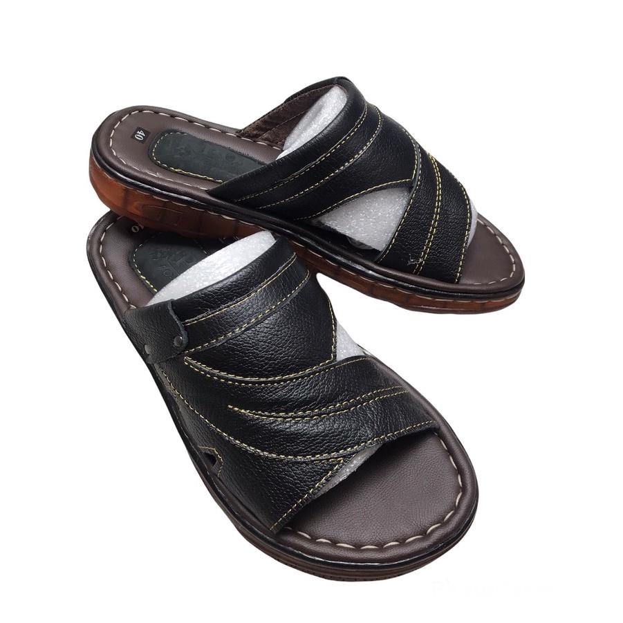 Dép da bò nam mẫu mới 2021 ms 035