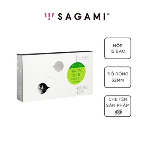 Bao Cao Su Mỏng Sagami Exceed 2000 - 12s - Nhập Khẩu Nhật Bản