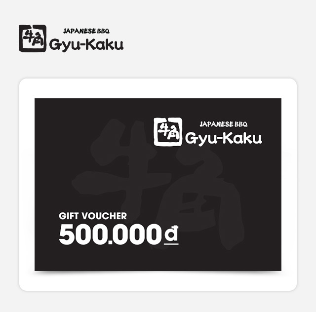 Giftpop - Phiếu Quà Tặng Gyu-Kaku 500K