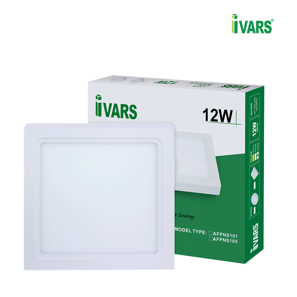 Đèn LED Ốp Nổi Đổi Màu Ánh Sáng Thương Hiệu IVARS - Công Suất 12W/18W/24W  - Hàng chính hãng