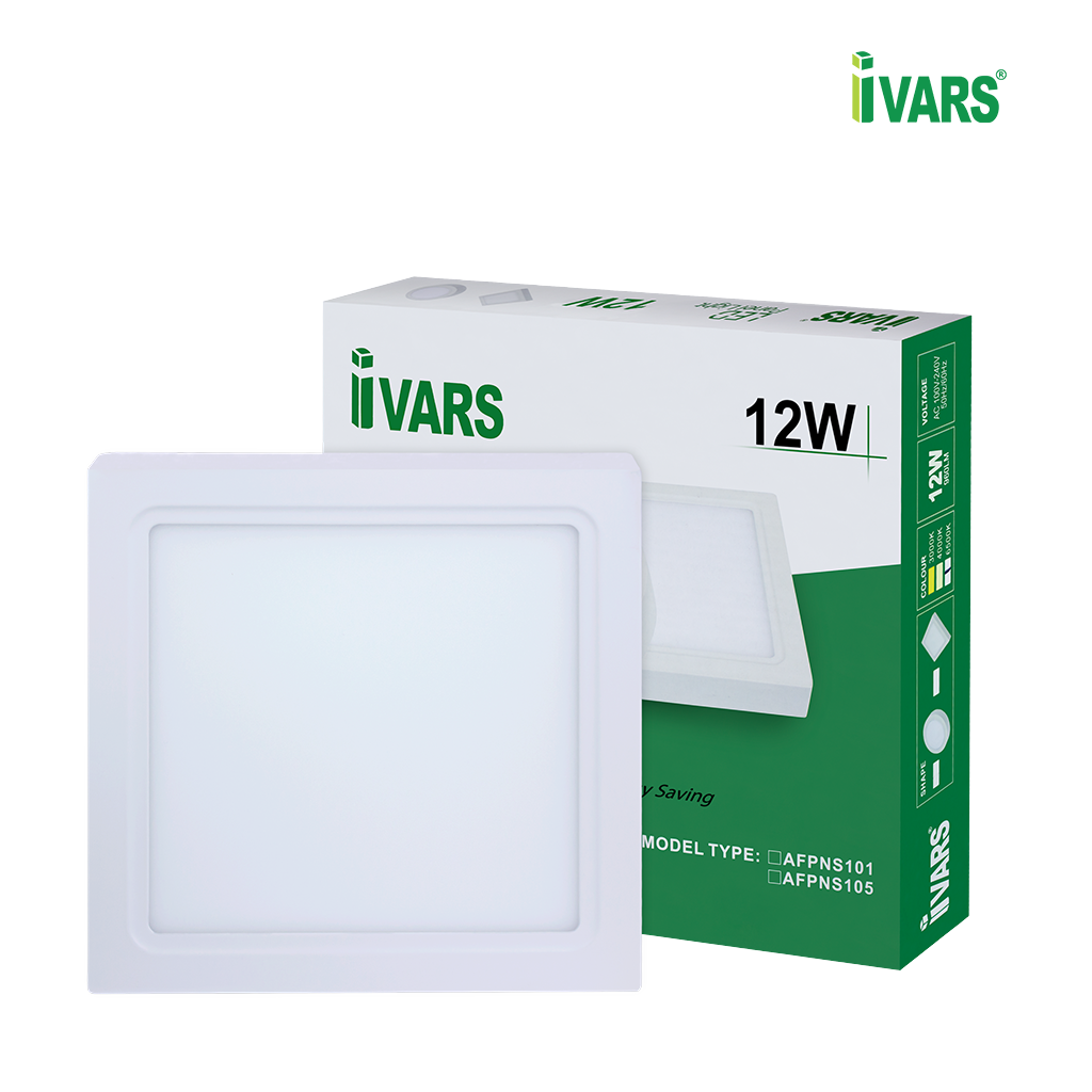 Đèn LED Ốp Nổi Đổi Màu Ánh Sáng Thương Hiệu IVARS - Công Suất 12W/18W/24W (Tròn/Vuông) - Hàng chính hãng