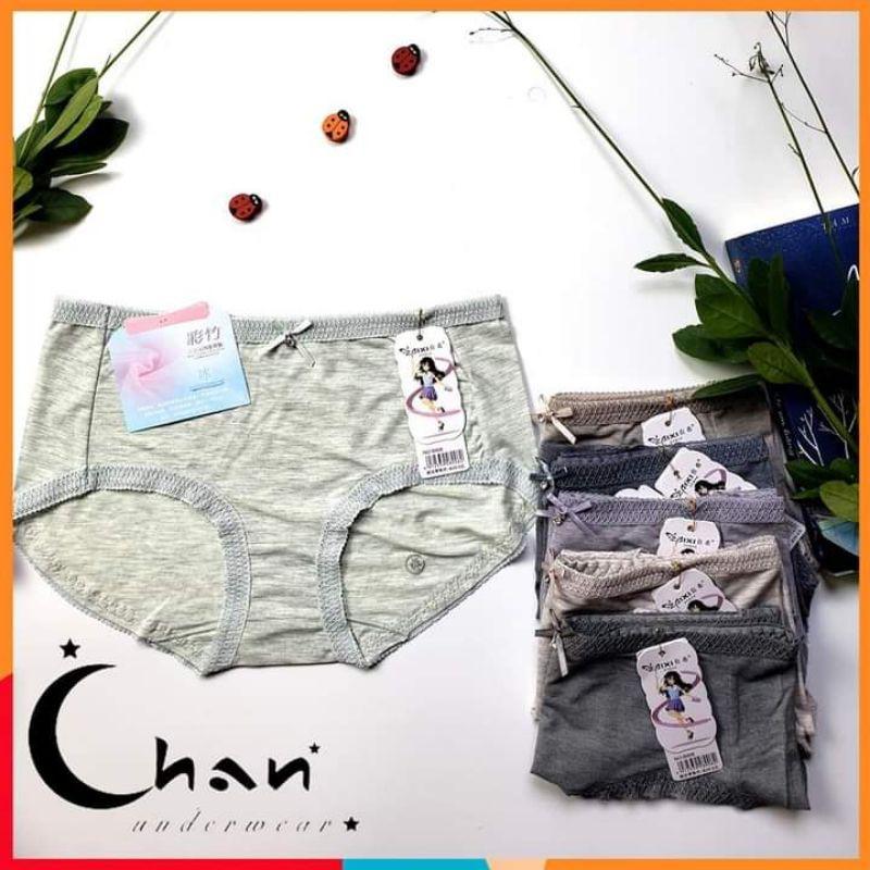 10 quần lót cotton lạnh viền ren kháng khuẩn cao cấp