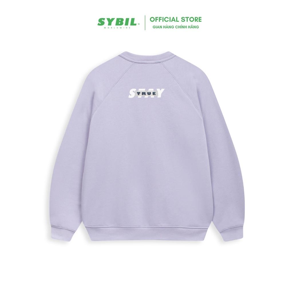 SYBIIL FIRST LOGO SWEATER - Áo nỉ cổ tròn vải da cá 100% Cotton, Form loose dáng rộng