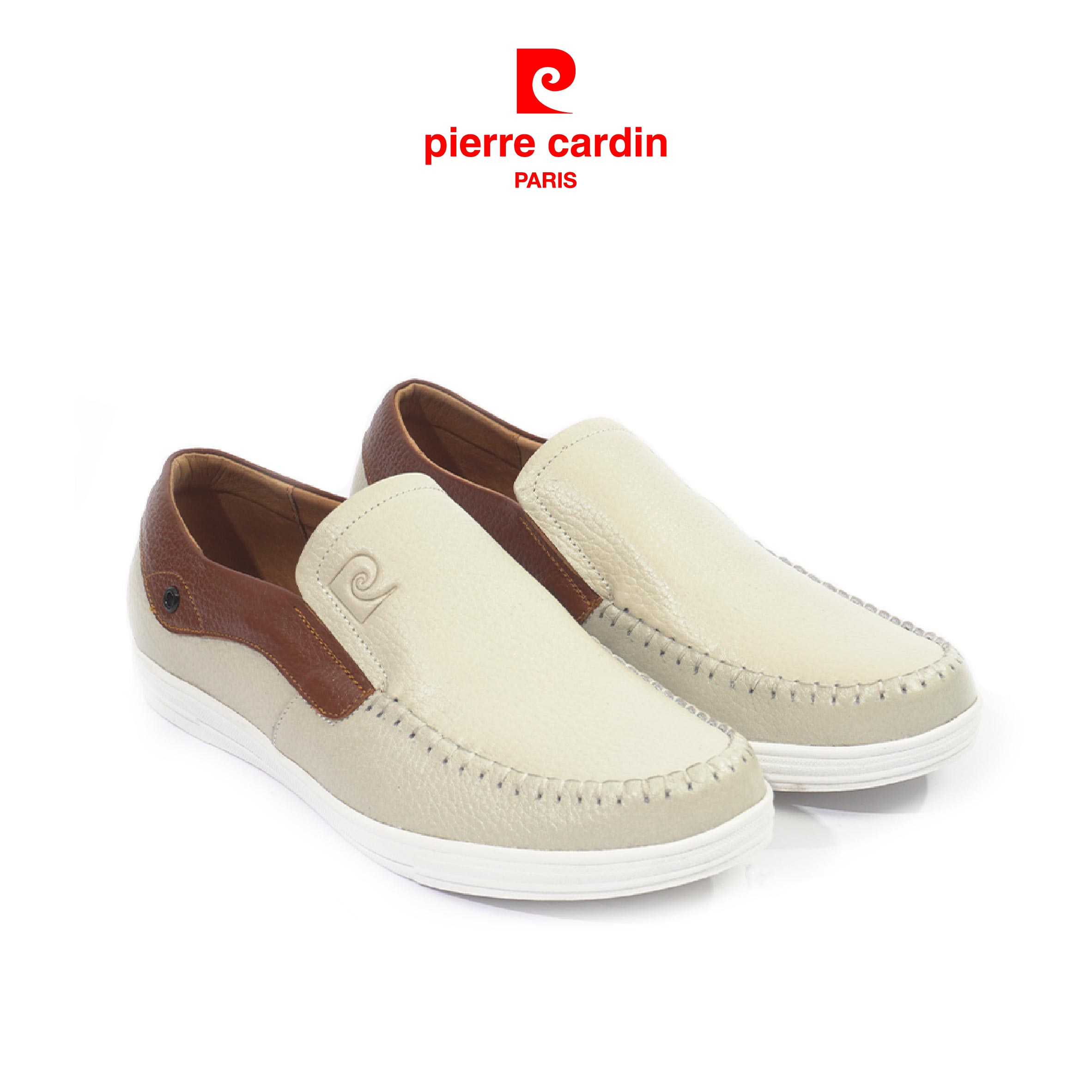 Giày lười nam Pierre Cardin PCMFWLD098CRM màu kem