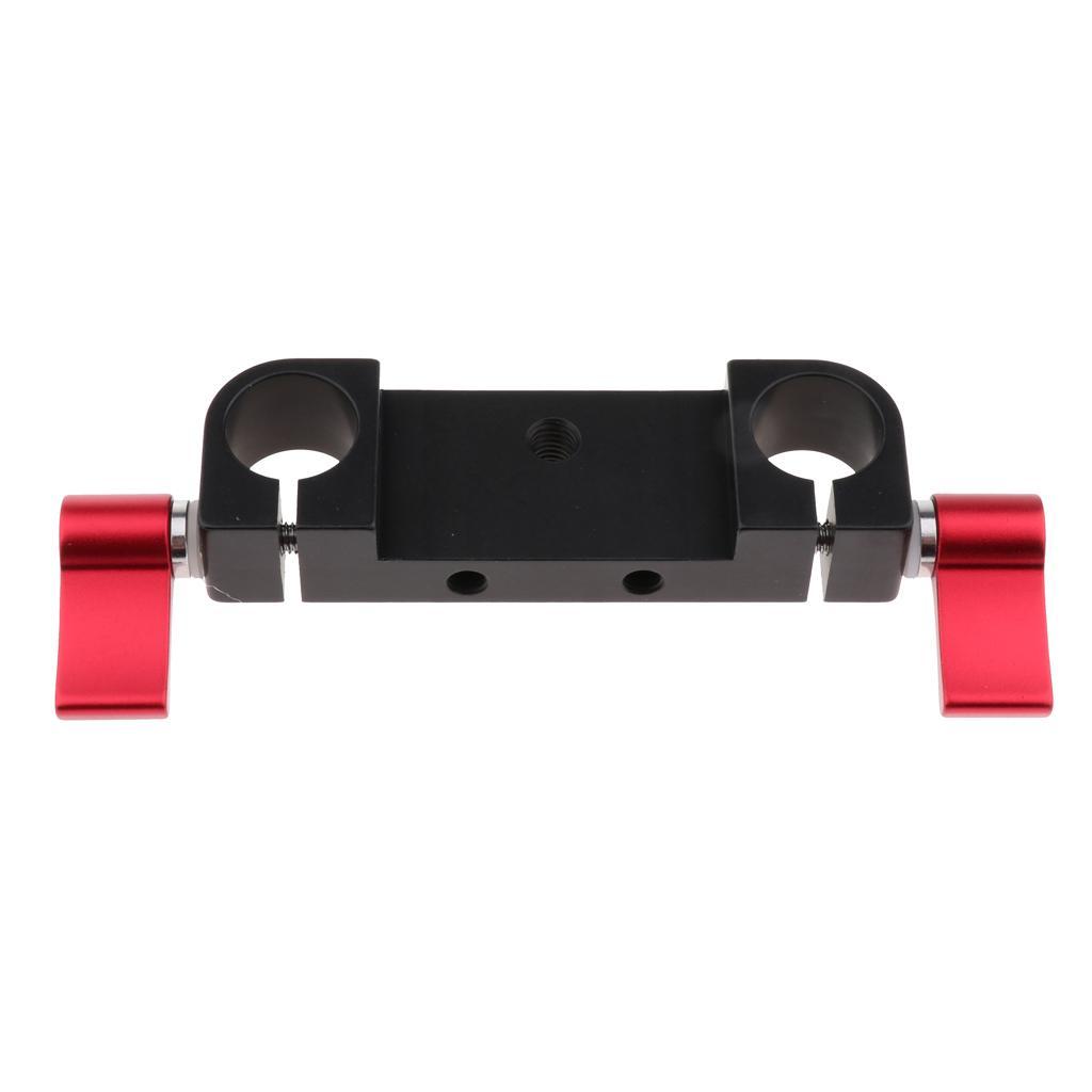 1/4" M5 Screw Thread Rod Clamp Rail Block for 15mm Rod DSLR Rig Rail System