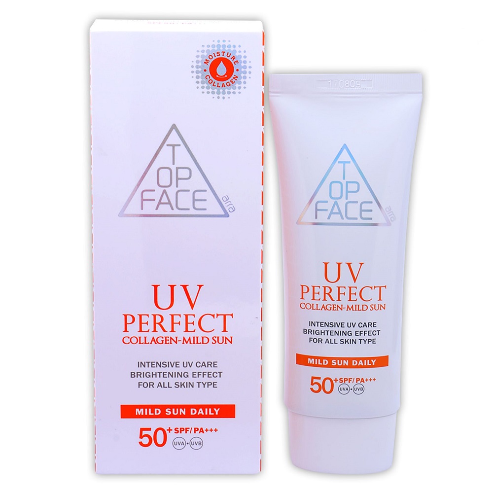 Kem chống nắng UV PERFECT Collagen Mild Sun ARRATOPFACE Hàn Quốc 70ml