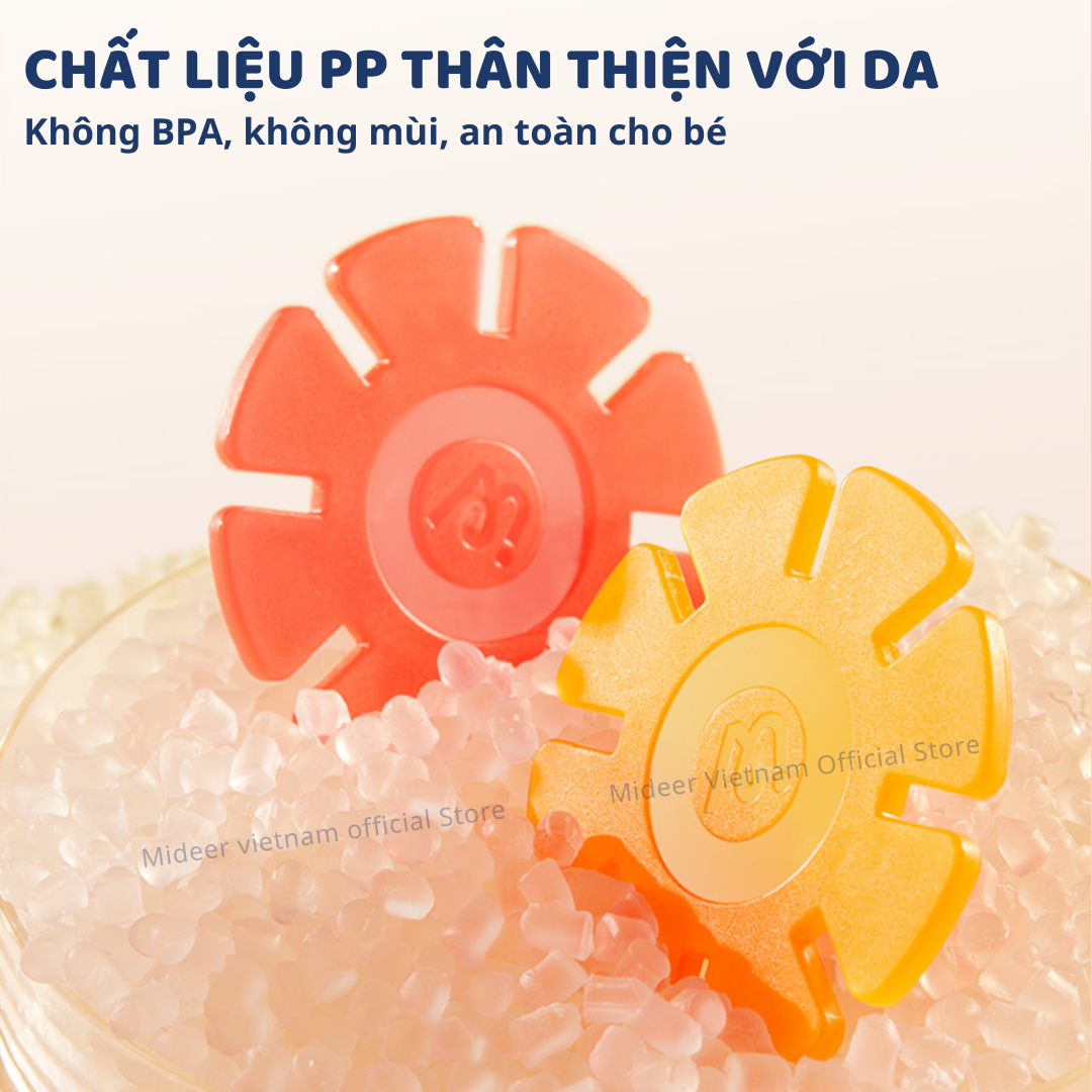 Đồ chơi sáng tạo ghép hình 3D Mideer Translucent Color Snowflake Blocks cho bé 3 4 5 6 7 tuổi