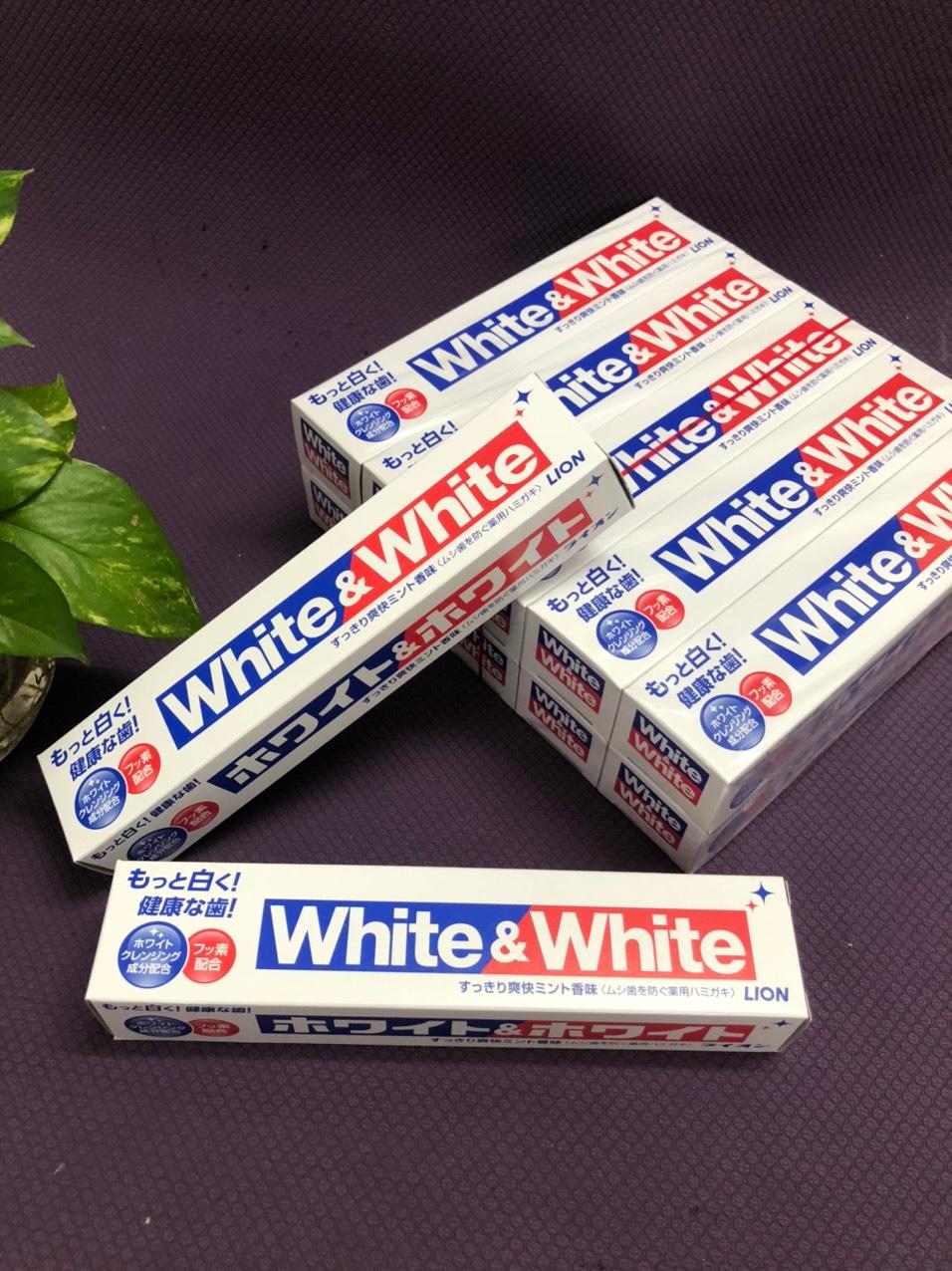 Kem Đánh Răng W.hite &amp; White Nhật L.ion 150g