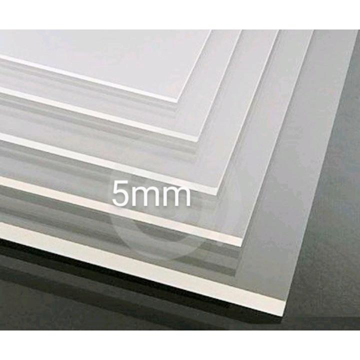 Tấm nhựa mica trong suốt dày 5mm, nhận cắt kích thước theo yêu cầu
