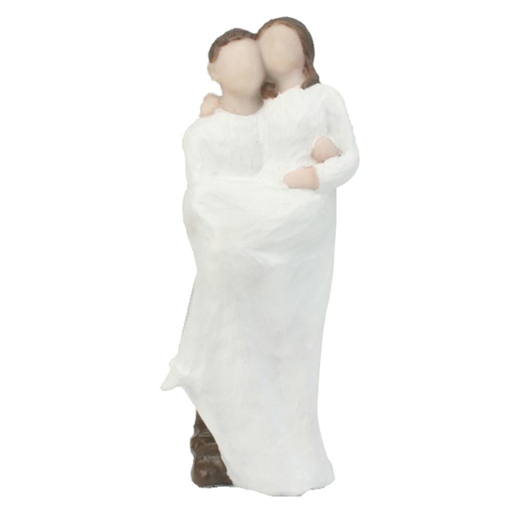 Sweet Wedding Cake Topper Figure Bride &amp; Groom Couple Bridal Decors Lovely