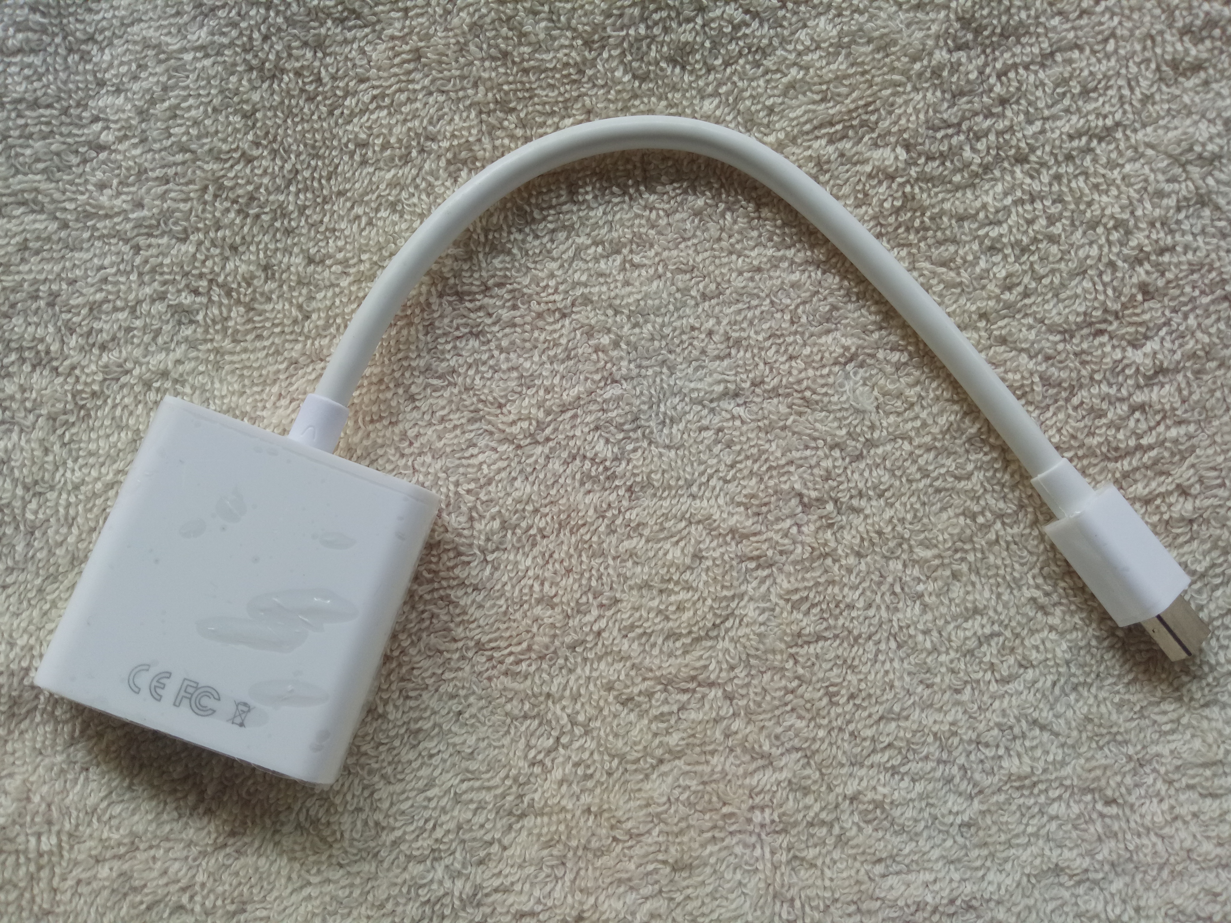 Cáp Chuyển đổi cổng Mini Displayport ra cổng VGA dùng để kết nối máy tính với tivi, máy chiếu - Hàng chính hãng