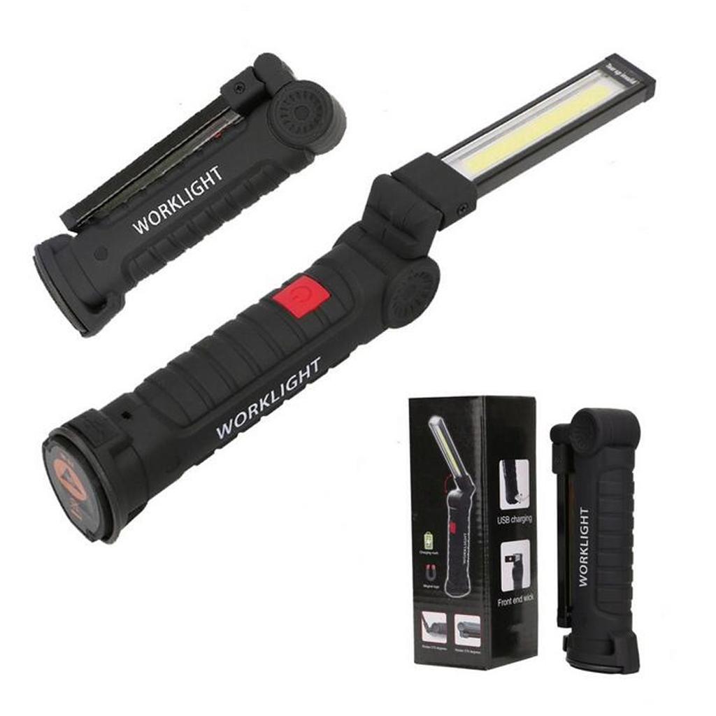 LED Work Light Folding COB USB Rechargeable Hanging PortableTent Lamp S