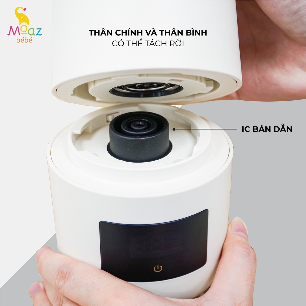 Bình đun nước pha sữa di động moaz bé bé MB - 058