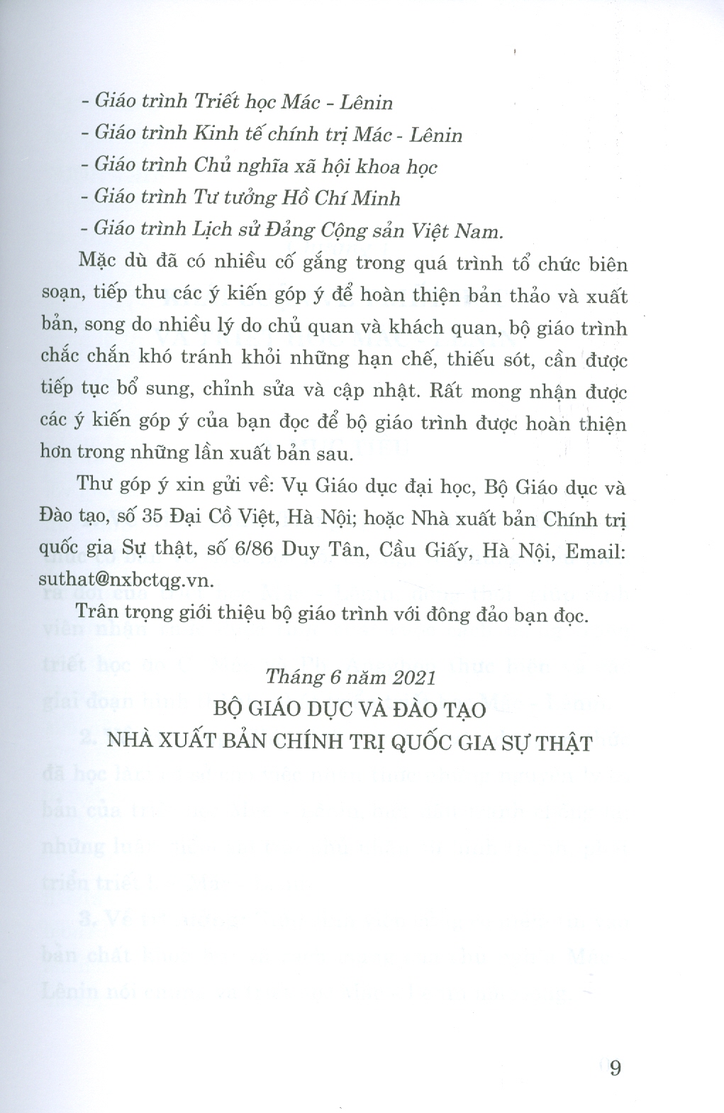 Combo 2 cuốn Giáo Trình Triết Học Mác – Lênin + Giáo Trình Lịch Sử Đảng Cộng Sản Việt Nam (Dành Cho Bậc Đại Học HỆ CHUYÊN Lý Luận Chính Trị)