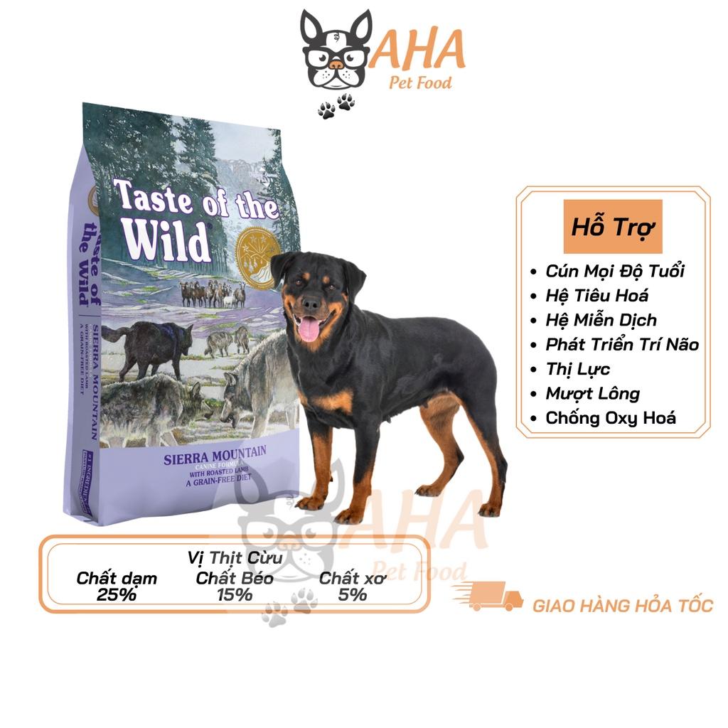 Thức Ăn Cho Chó Rottweiler Taste Of The Wild Bao 500g - Wetlands Thịt Chim Rừng, Trái Cây Rau Củ