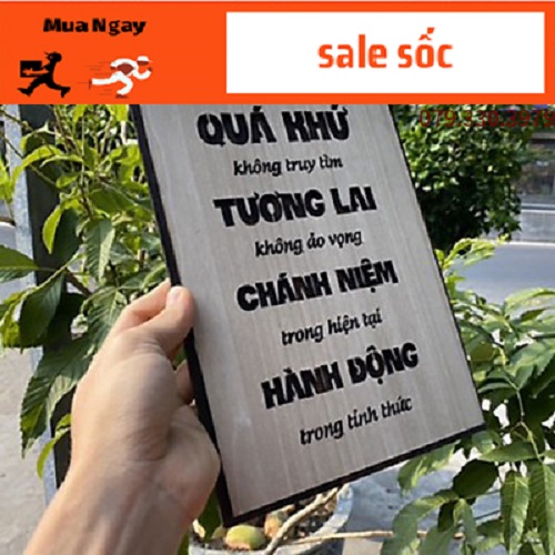 Tranh Trang Trí , Tranh Treo Tường Qúa Khứ Không Truy Tìm Tương Lai Không Ảo Vọng Tạo Động Lực Làm Việc