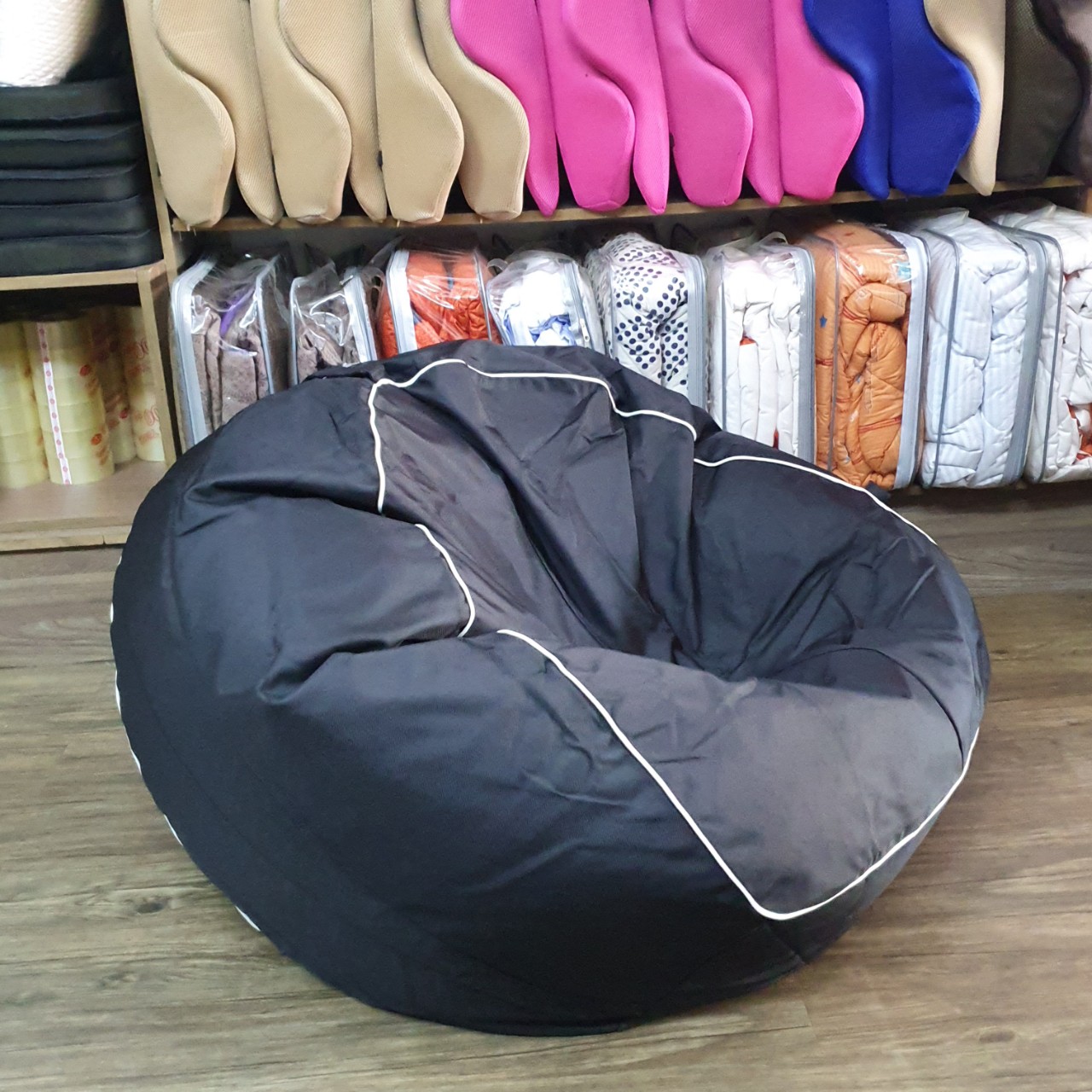 Beanbag Casual Màu Đen