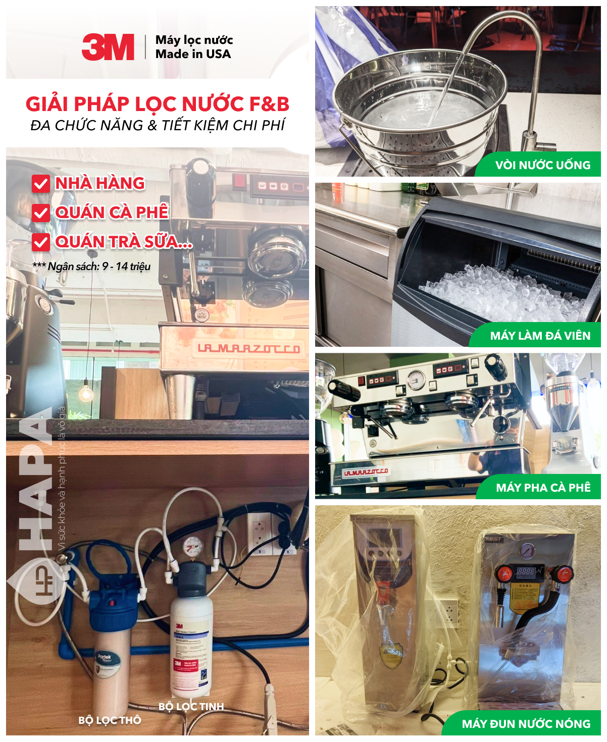 Máy Lọc Nước 3M ICE140-S - ICE190-S - DP190 Dùng Cho Thương Mại Nhà Hàng, Quán Cafe, FnB, Nhập Khẩu Mỹ - Hàng Chính Hãng 3M