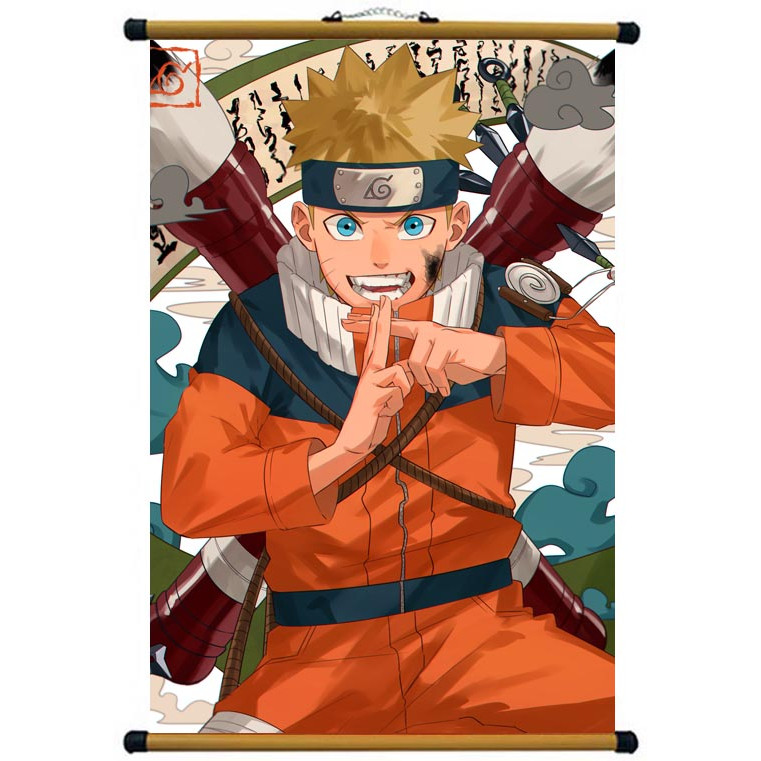 Tranh ảnh treo tường Naruto có khung nẹp ANIME MANGA