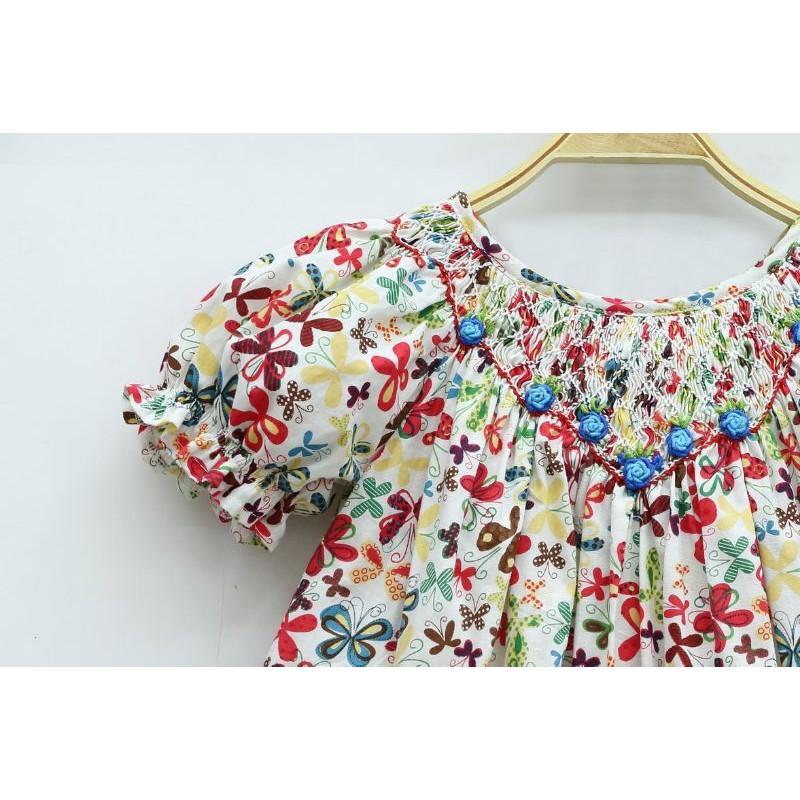 ĐẦM SMOCK HOA NHÍ
