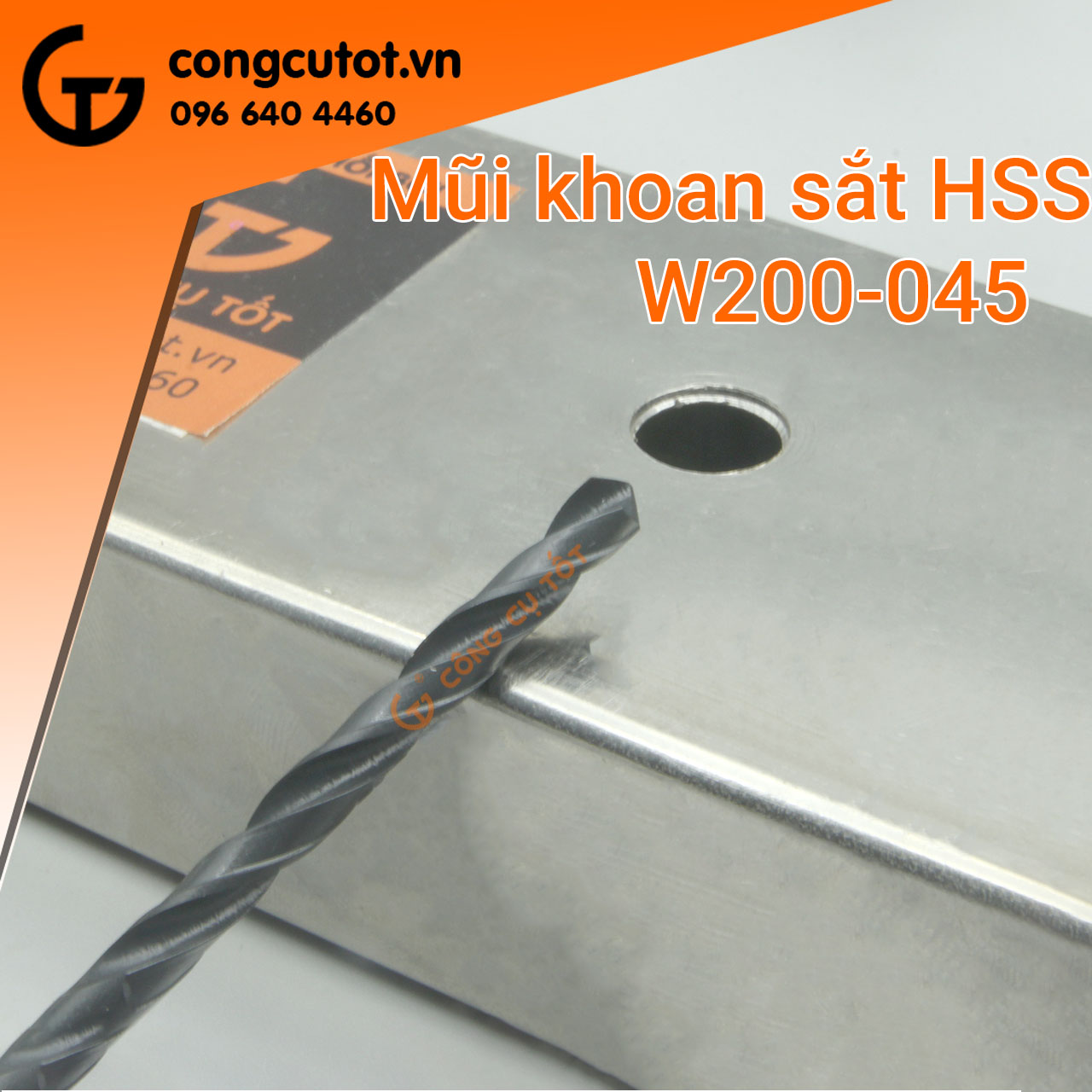 Mũi khoan sắt HSS 4.5mm