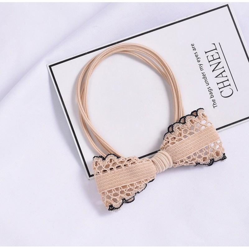 Thun buộc tóc hình nơ