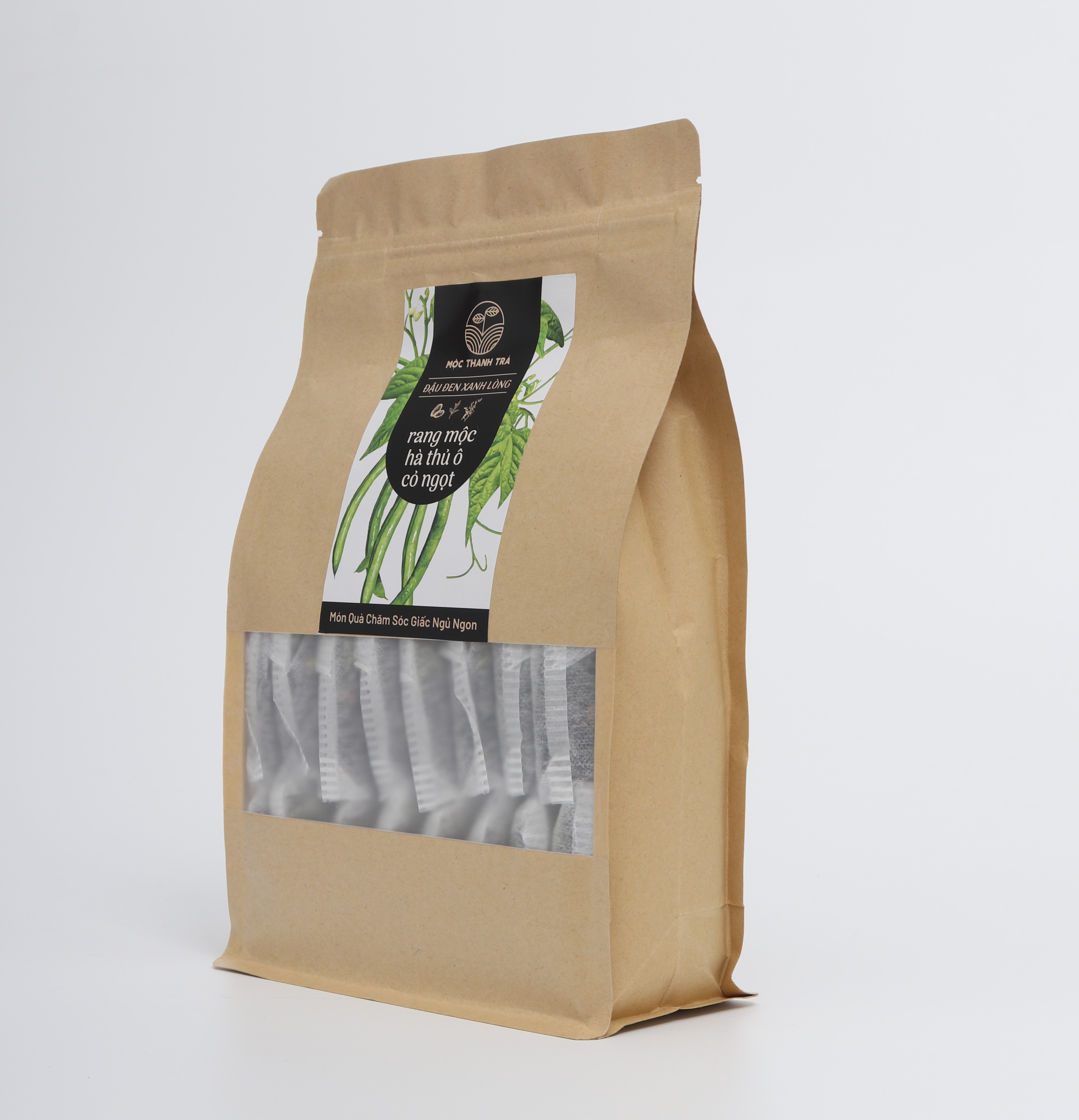 Đậu Đen Xanh Lòng Rang Mộc_Cỏ Ngọt- Hà Thủ Ô 1KG Có Túi Lọc