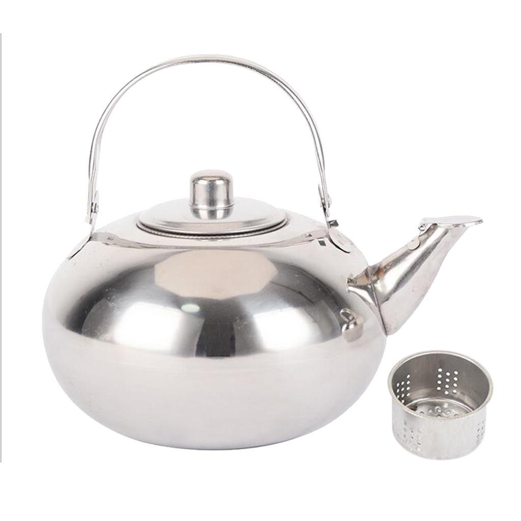 2Pcs Teapot and Tea Kettle with Stainless Steel Infuser for Stove Top